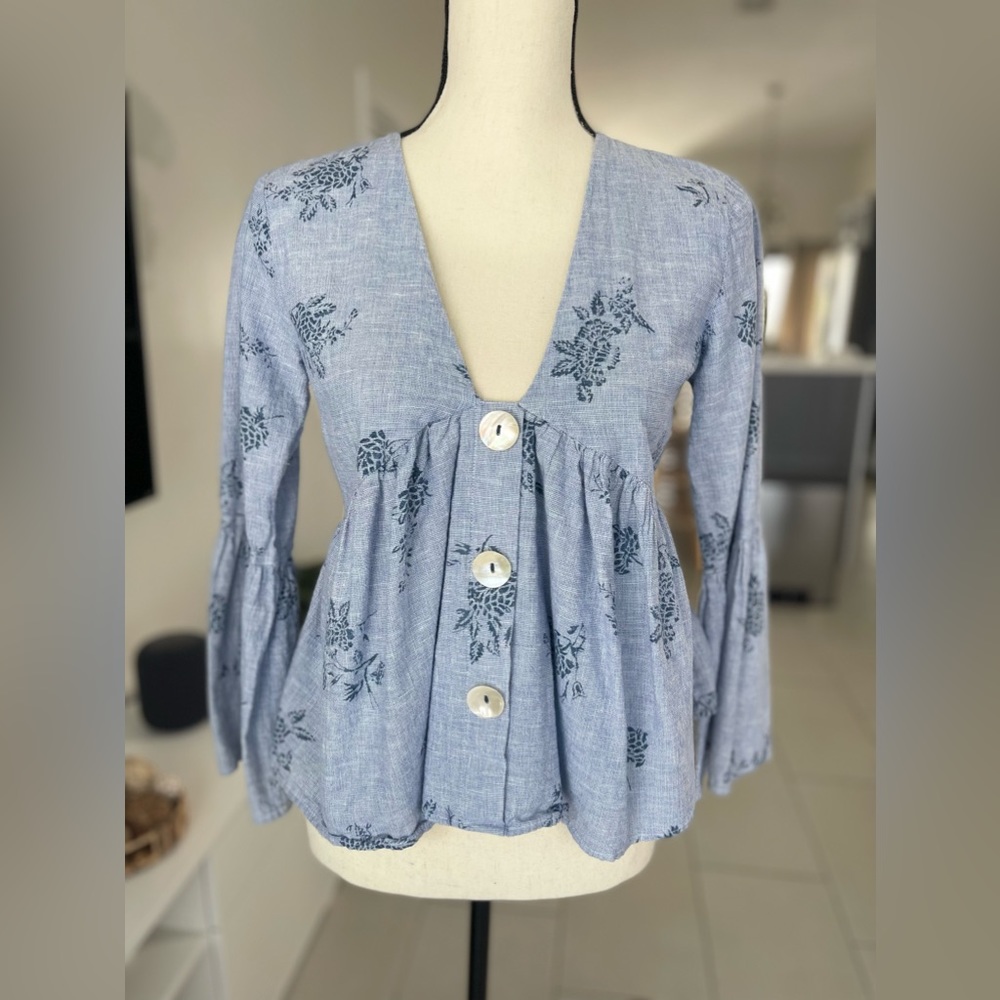 Zara shirt ,size xs ,blue